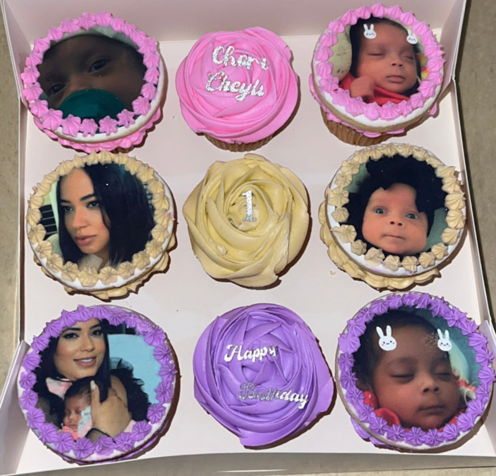 Cupcakes & Photo Cookies Box