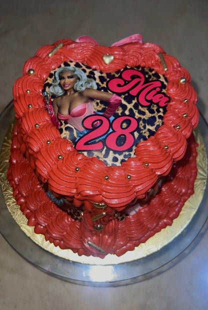 Vintage Cake w/ Edible image