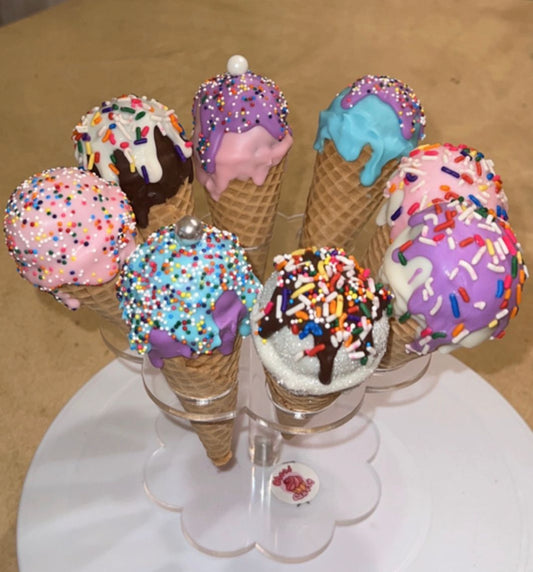 Ice Cream Cone Cake Pops - Build Your Own