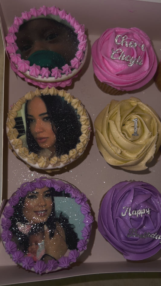 Cupcakes & Photo Cookies Box